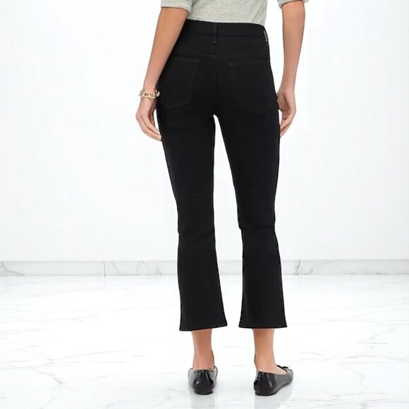 J. Crew Flare crop black jean in all-day stretch Size 35 - Picture 2 of 13